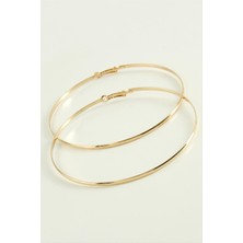 Zero Land Storozde Düz Metal Halka Küpe 9-10 Cm-10 cm