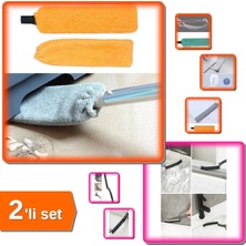 Normadia Mikrofiber Başlıklı Mop ve Kavisli Temizlik Fırçası 2'li Set