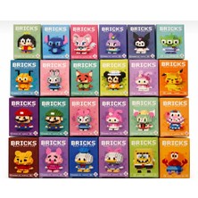 TeknoBeyza Koleksiyonluk Mini Blok Karekterler Sevimli Hediyelik  Figür [2 Li Set]