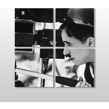 Technopa Charlie Chaplin Kanvas Tablo - 80x80cm