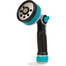 Astera Döner Bağlantı Sulama Nozulu, Başparmak Tetikleyici, Siyah/aqua