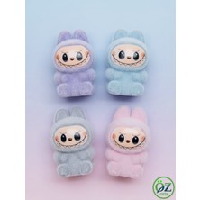 ÖZ OFİS Labubu Kawaii Tüylü - Gökkuşağı Tasarımlı Kaliteli Lüx Kalemtraş - Tekli (X-6332)