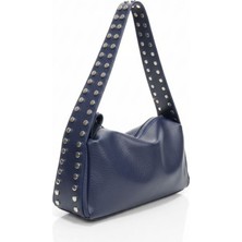 Çantam Gelsin Kadın Ymuşak Deri Zımba Detaylı Omuz Çantası