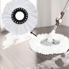 Normadia Yüksek Kaliteli Mikrofiber Döner Başlıklı Yedek Temizlik Bezi