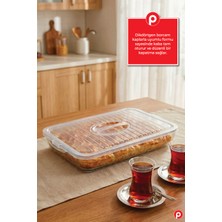 Pazarika Dikdörtgen Borcam Kapağı Şeffaf Plastik Saklama Kapağı