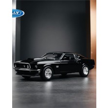 ÖZ OFİS Ford Mustang Boss 429 1969 1/36 Ölçek Diecast Çek Bırak Özellikli Metal Model Araba