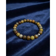 Meneva Aksesuar Akik Doğal Taş Bileklik