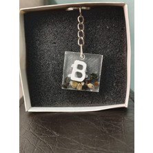 Miina Aksesuar Epoksi Isminize Özel Harf Anahtarlık