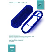 Normadia 60 cm Oval Akrilik Saçak Mop, Temizlik Için Mükemmel Seçenek
