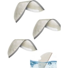 Normadia Roborock Q5 Pro Için 3 Adet Mikrofiber Mop Paspas Bezi Seti