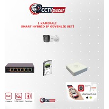 Hikvision Cctvpazar Hıkvısıon 1 Kameralı 2mp Dahili Mikrofonlu Ip Kamera Seti (1tb)