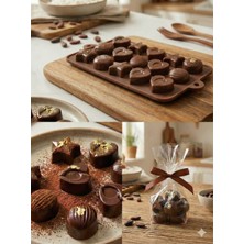 Homvira🍫✨ Silikon Çikolata Kalıbı – 15 Bölmeli