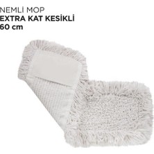 Normadia Kullanışlı 60CM Beyaz Nemli Mop, Temizlikte Pratik Çözüm