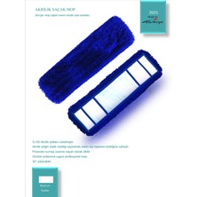 Normadia Mavi Akrilik Orlon Mop 50 Cm, Temizlik Için Mükemmel Seçim