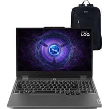 Lenovo Loq Amd Ryzen 5 7235HS 16GB 1tb SSD RTX4050 Windows 11 Pro 15.6" Fhd 144Hz Oyuncu Taşınabilir Bilgisayar 83JC00H4TR +Boz Çanta