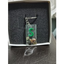 Miina Aksesuar Epoksi Isminize Özel  Harf Anahtarlık