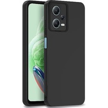SiHako Redmi Note 12 5g Kılıf Nano Içi Kadife Silikon - Siyah