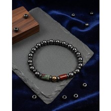 Meneva Aksesuar Kantaşı & Hematit Doğal Taş Bileklik