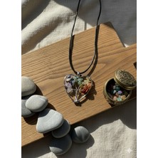 Meneva Aksesuar 7 Çakra Kalp Kesim Hayat Ağacı Kalp Kolye