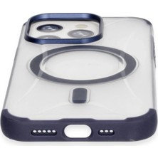 Azrlya Joko iPhone 15 Pro Hilton Magsafe Kapak - Lacivert