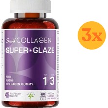 Suda Collagen Super Glaze Kolajen - Nmn - Nadh 60 Adet Gummy - 3 Adet (180 Gummy)