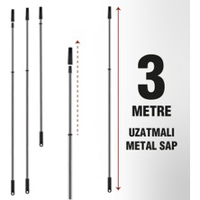 Normadia 3 Metre Uzunlukta Metal Sap, Dayanıklı ve Işlevsel Tasarım