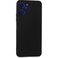 Epilons Redmi 12 Kılıf Nano Içi Kadife Silikon - Siyah