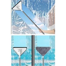 Normadia Üçgen Mop Cam Duvar Tavan Fayans Parke Temizleyici 2 Bezli