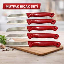 Redmina Solingen Simli Kırmızı Delikli Meyve ve Sebze Bıçagı