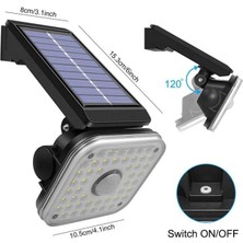 Esranın Dünyası Powermaster LF-1750B 48 Smd Ledli 3 Modlu Sensörlü Solar Duvar Lambası RSSH34-ESRDNS