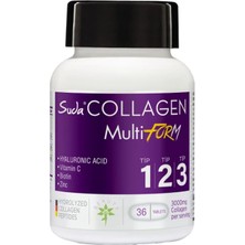 Suda Collagen Multiform Tip I-Iı-Iıı Kolajen 36 Tablet - Dezenfektan Hediyeli (%72 Alkol)