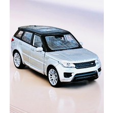 ÖZ OFİS Range Rover Sport Gri 1/36 Ölçek Çek Bırak Özellikli Metal Model Araba