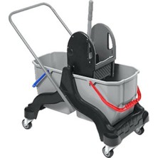 Normadia Gri Çift Kovalı Plastik Temizlik Arabası, Pratik ve Hafif Tasarım