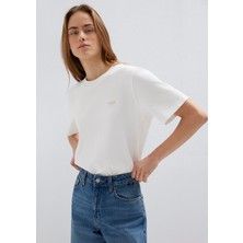 Mavi Mavi Jeans Baskılı Ekru Tişört 1613804-80194