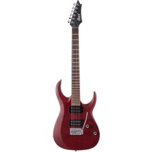 Cort Endonezya Cort X100-OPBC Elektro Gitar - Open Pore Black Cherry (Başlangıç/orta Seviye) | Meranti Gövde, Powersound Hh Manyetik Dizilimi, Modern Tremolo Köprü ve Doğal Rezonansı Artıran Açık Gözenekli Bitiş
