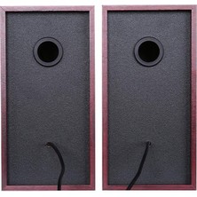 Esranın Dünyası Lenovo Lecoo DS105 6W Ahşap Gövdeli Masaüstü Stereo Hoparlör - USB + 3.5mm Jack Girişli Pc Hop