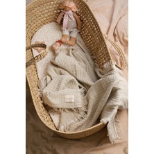 Bondberro Müslin Bebek ve Çocuk  Battaniye 4 Katlı %100 Pamuk Organik Oeko-Teks Sertifikalı 120 x 100 cm / Taş