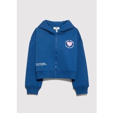 Mavi Mavi Jeans Baskılı Kapüşonlu Mavi Sweatshirt 7S10172-70770