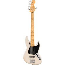 Fender 0147542323 Player Iı Modified Active Jazz Bass V 5 Telli Bas Gitar (Olympic Pearl - Akçaağaç Klavye) | Modern Profesyonel Seri Aktif Elektronik Devre ve 5 Telli Tasarım