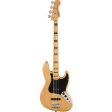 Squier 0374540521 Classic Vibe 70S Jazz Bass Gitar Natural (Orta Seviye) | Akçaağaç Klavye, 70LER Stili Tasarım, Zengin Bas Tonları