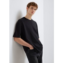 Mavi Mavi Nakışlı Siyah Tişört 0613130-900