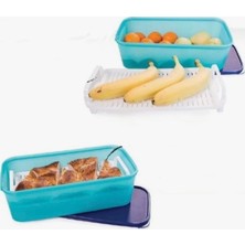 Tupperware Süper Star 6lt Izgaralı Saklama Kabı Mavi