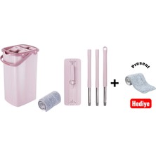 Normadia Çift Bölmeli Mikrofiber Paspas ve Mop Temizlik Seti, 8 Lt Su Hazneli