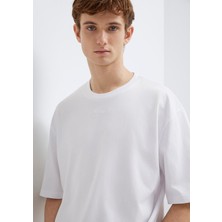 Mavi Mavi Nakışlı Beyaz Tişört 0613130-620