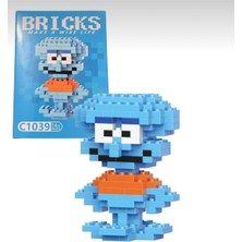 Ayis Aksesuar Squiward Bricks Karakter Figür Oyuncak - 3D Yapboz Puzzle Yapı Oyuncak