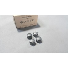 4 x Audi A4 8e 8k 8W Şifreli Bijon Kapağı Koyu Gri Takım Orijinal