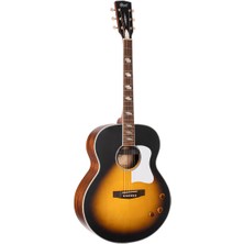 Cort Endonezya Cort Cj Retro Vsm Elektro Akustik Gitar Vintage Sunburst Mat (Orta Seviye - Retro) | Gigbag Çantalı, Dahili Preamp ve Eq, Yüksek Rezonans