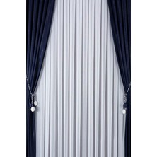 Tül Shop Ağır Gramajlı 1/2 Seyrek Pileli Bambu Tül Perde Ütü Istemez Şık ve Modern