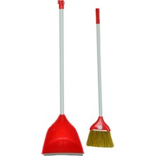 Zemira Plastik Saplı Süpürgeli Saplı Faraşlı Fırça Seti Karışık Renk ZP-128