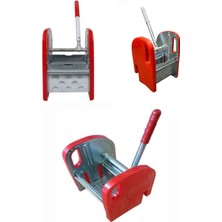 Normadia Çift Kovalı Temizlik Arabası Seti Yedek Presi, Krom Çelik Mop Sıkma Aparatı